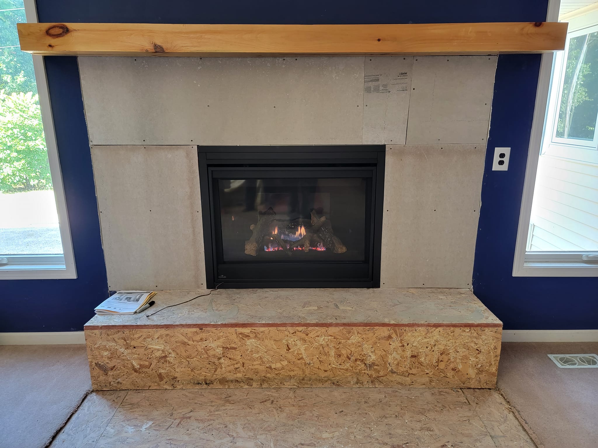 JW Fireplace Sales and Consulting | Old Wood Burning Fireplace Replaced with New Gas Fireplace